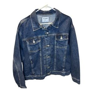 NWT Old Navy Women's Blue Denim Jacket Sz XL